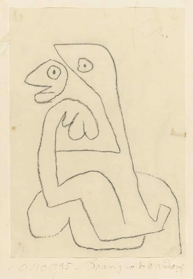 Paul Klee, Drang vor der Wanderung, 1940